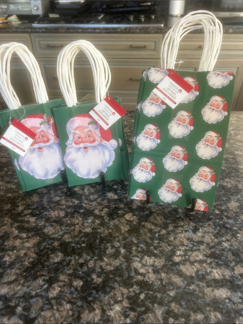 CELEBRATE IT SANTA GIFT BAGS LOT OF 3 (18 BAGS ) NWT